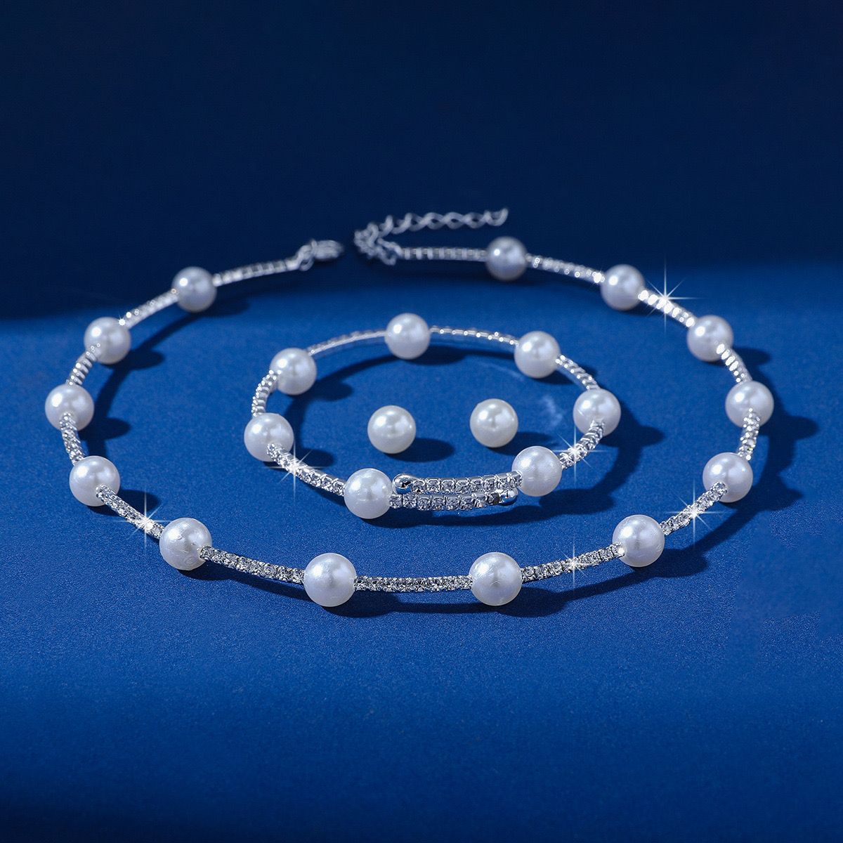 Pearl Tennis Chain (Set of 3)