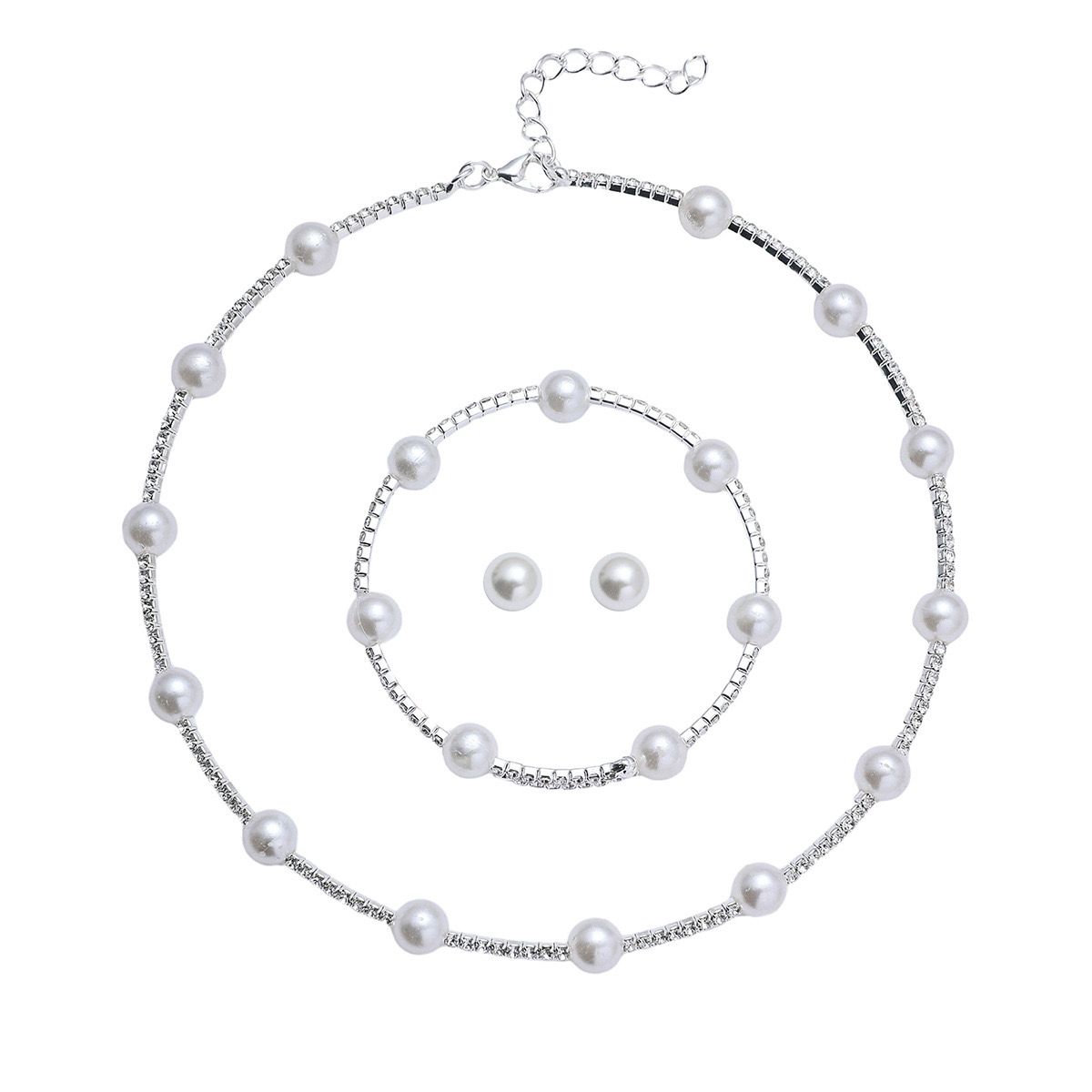 Pearl Tennis Chain (Set of 3)