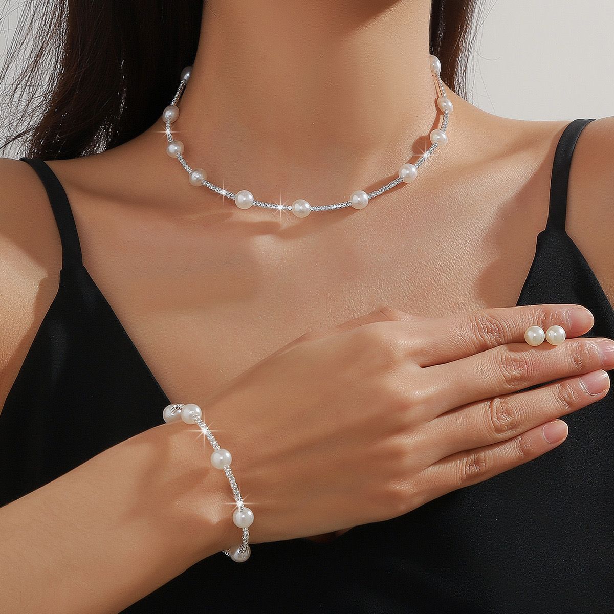 Pearl Tennis Chain (Set of 3)