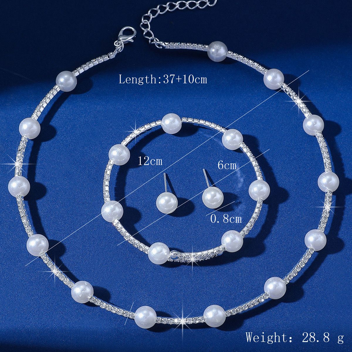 Pearl Tennis Chain (Set of 3)