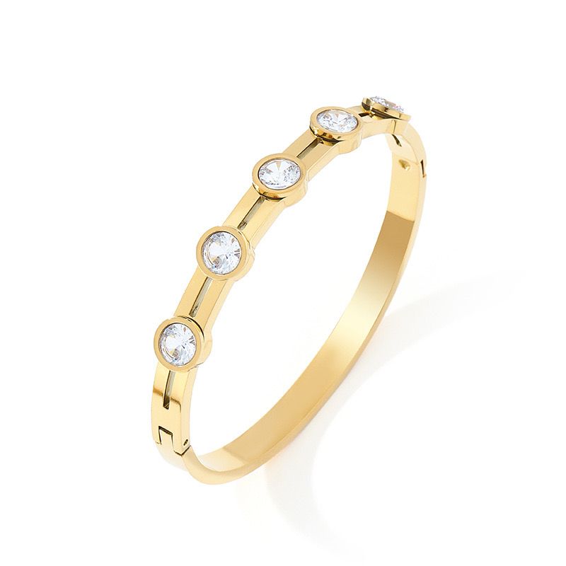 Titanium Zircon Women's Bracelet