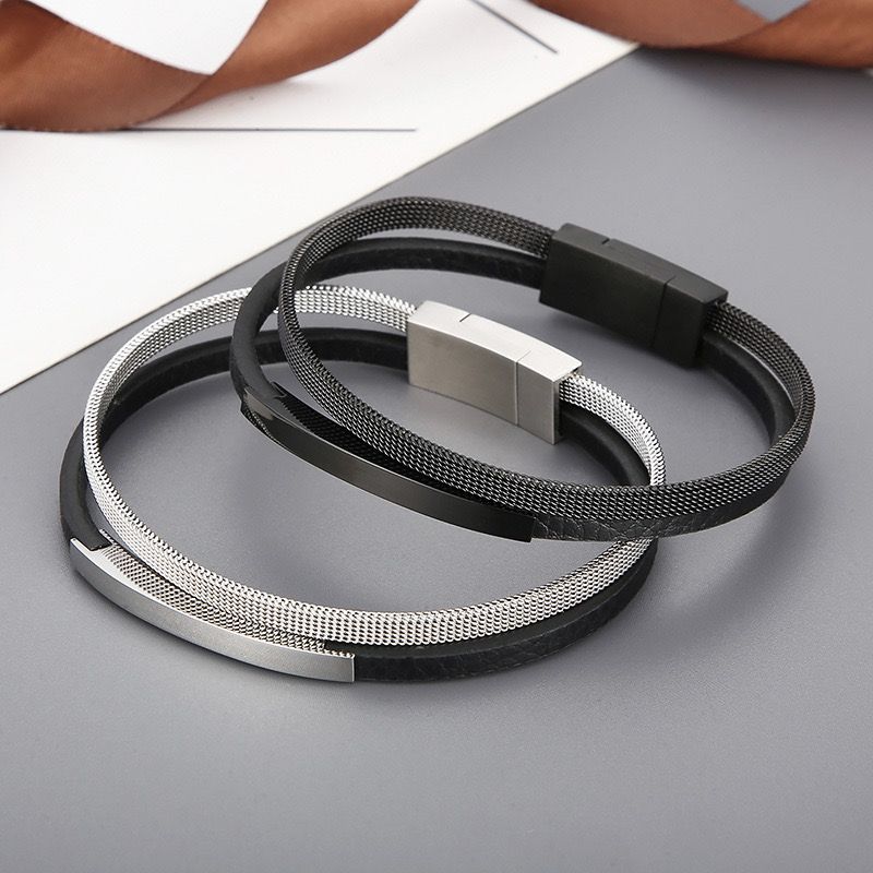 Modern Men's Wristband Bracelet