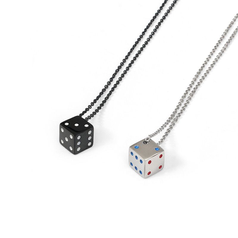 DICE (PENDANT + NECKLACE)