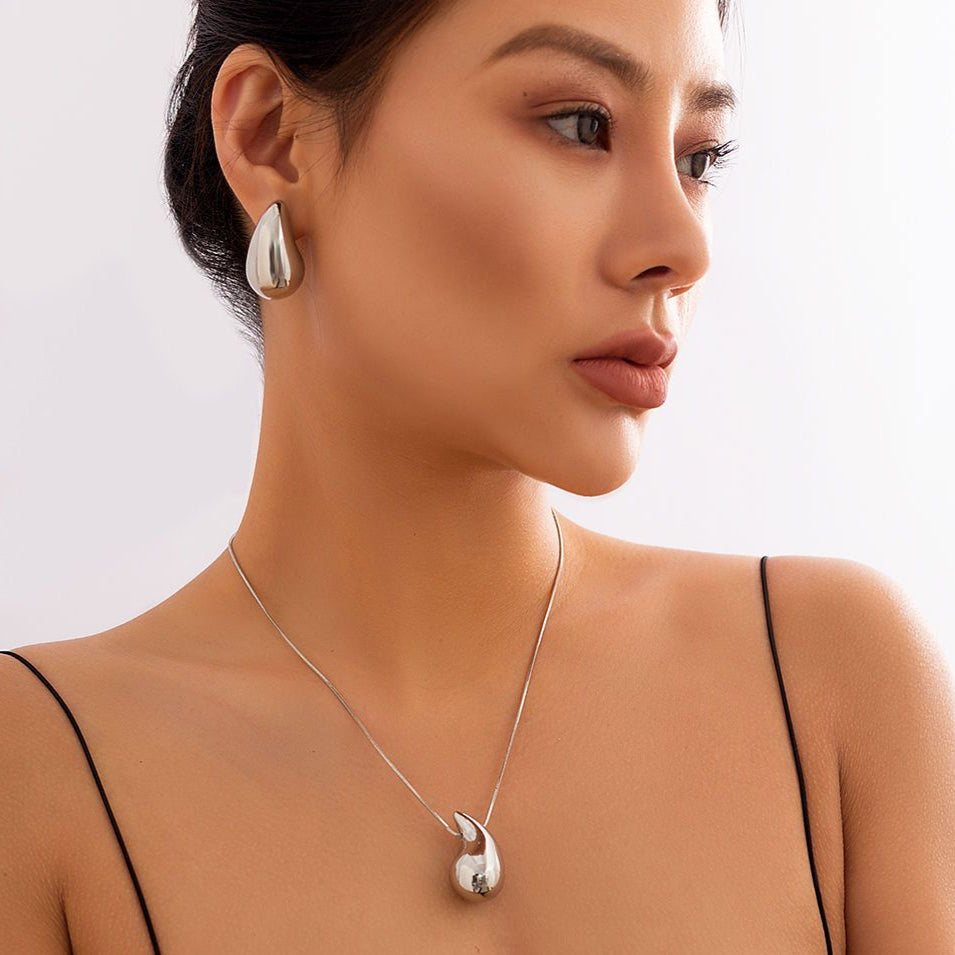 Trio Drop Pendant Earring Set - 3 Piece