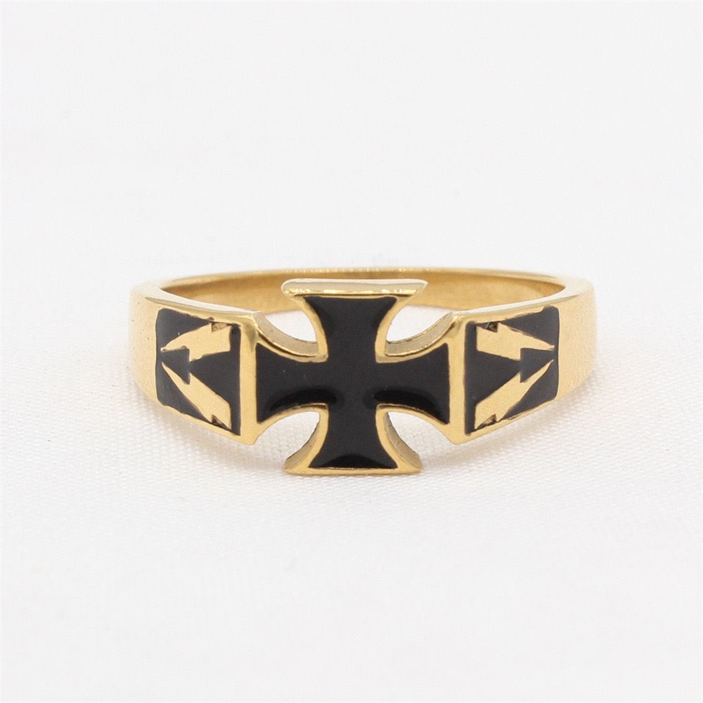 Titanium Cross Faith Ring