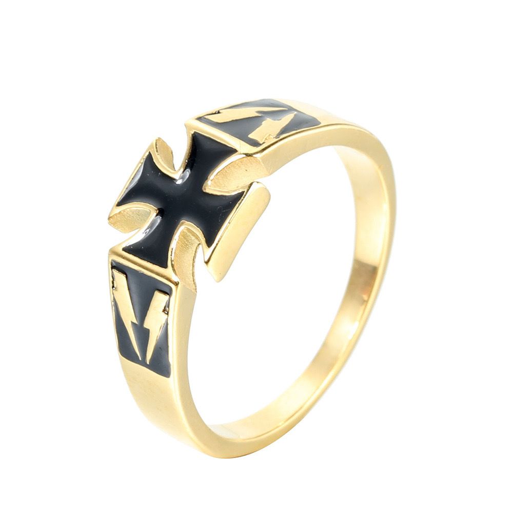 Titanium Cross Faith Ring