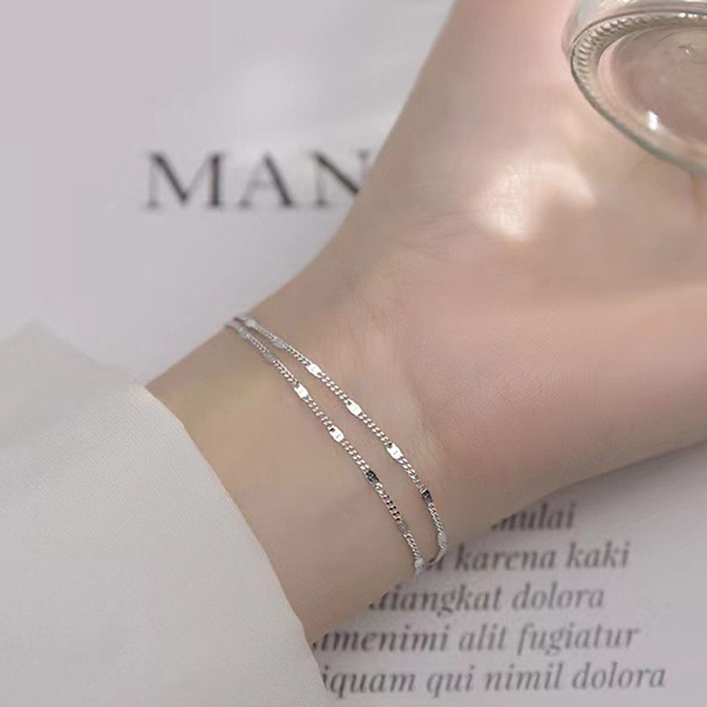 Minimalist Silver Chain Bracelet