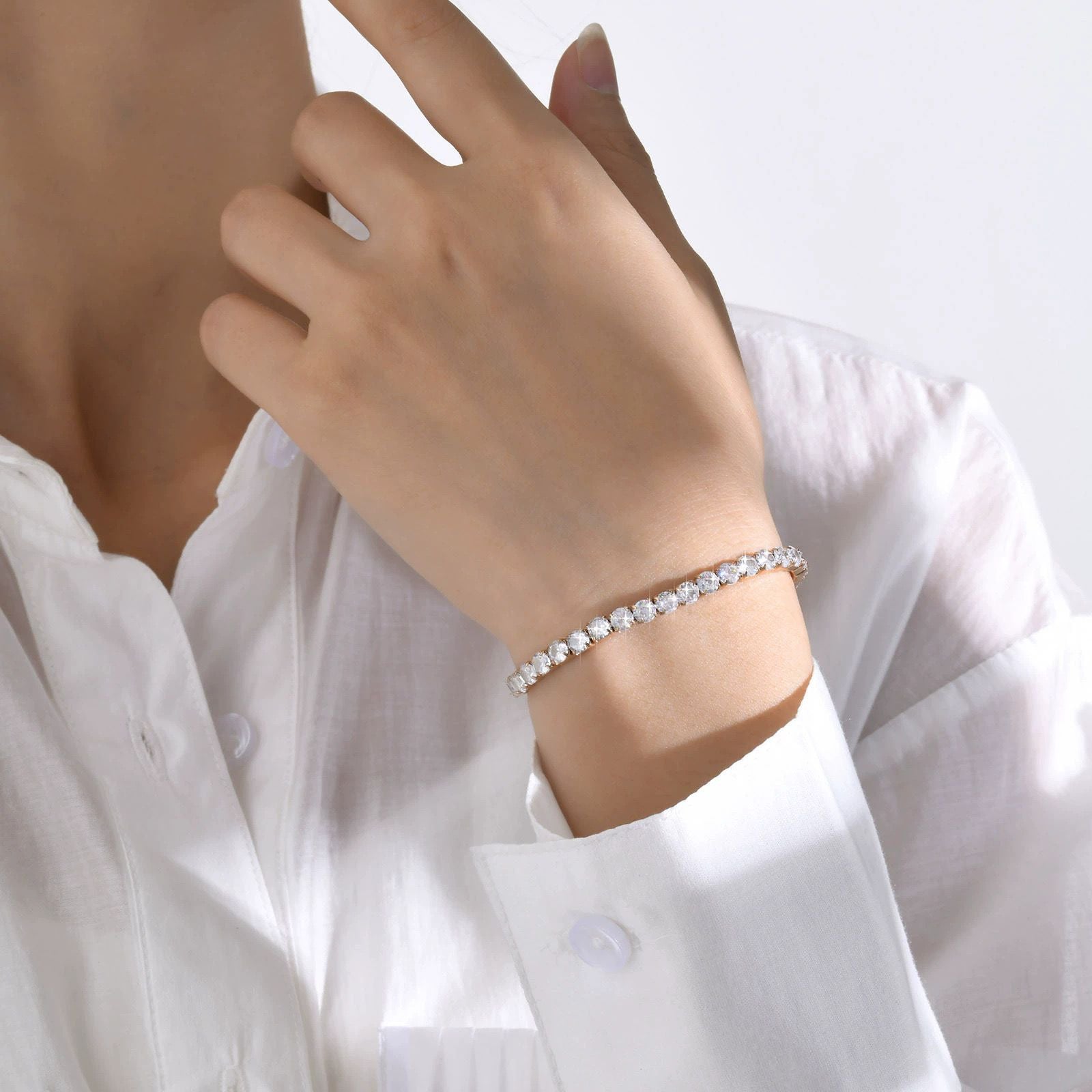 Women's Tennis Bracelet - 18K Gold Plated - 5MM