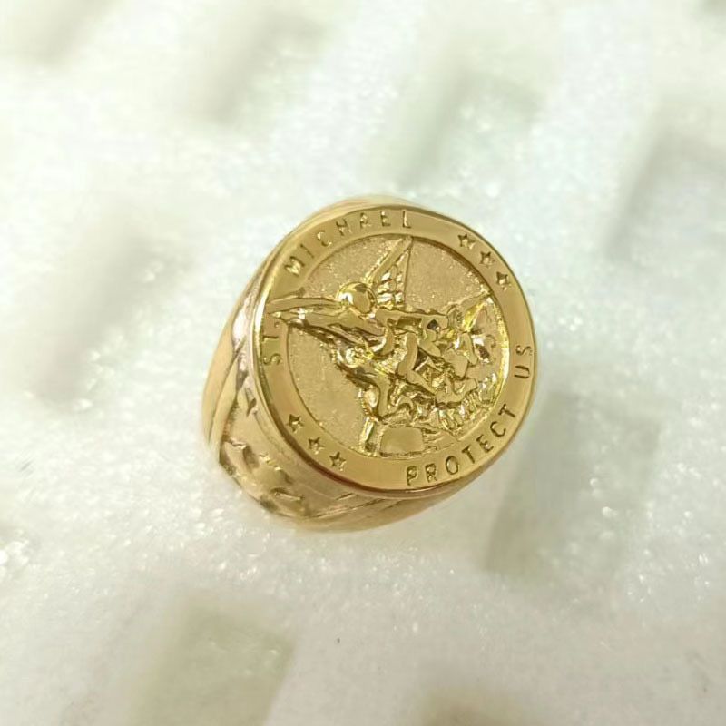 PROTECT US Men's RING - 18K Gold Plated