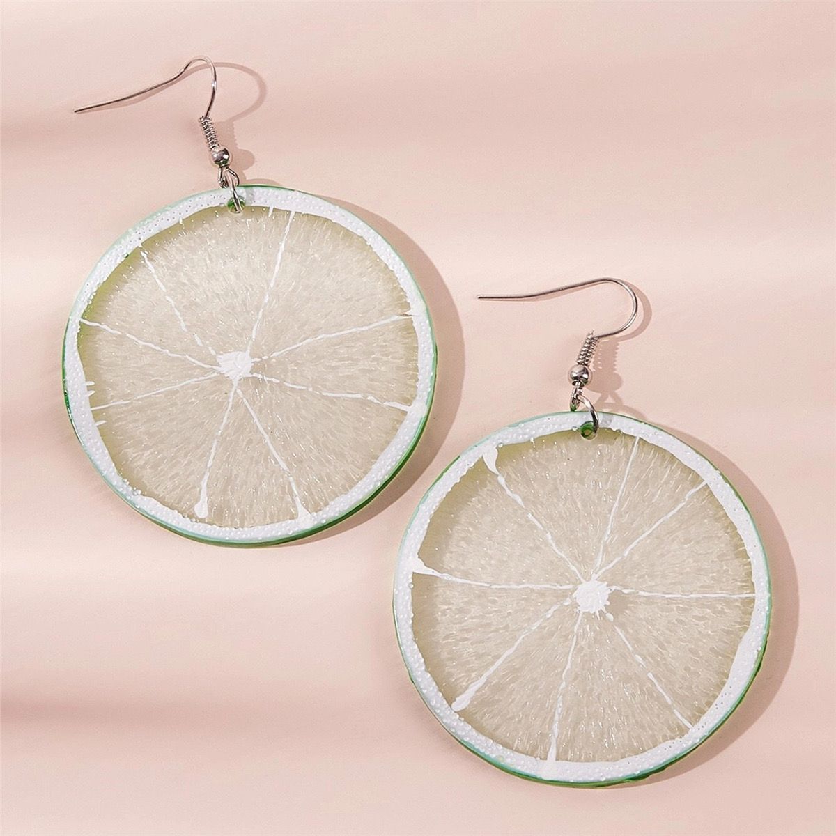 Summer lemon slice earrings
