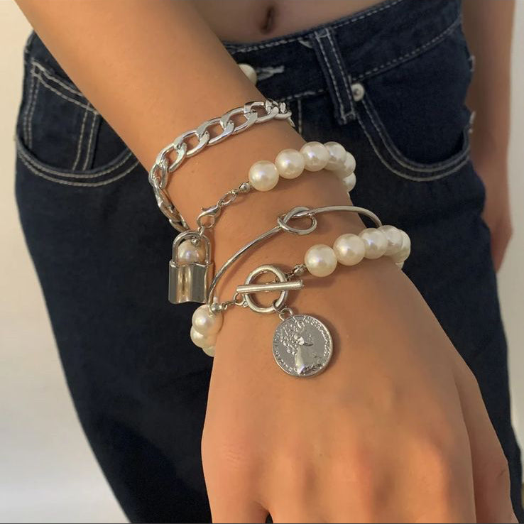 Four Layered Lock Bracelet