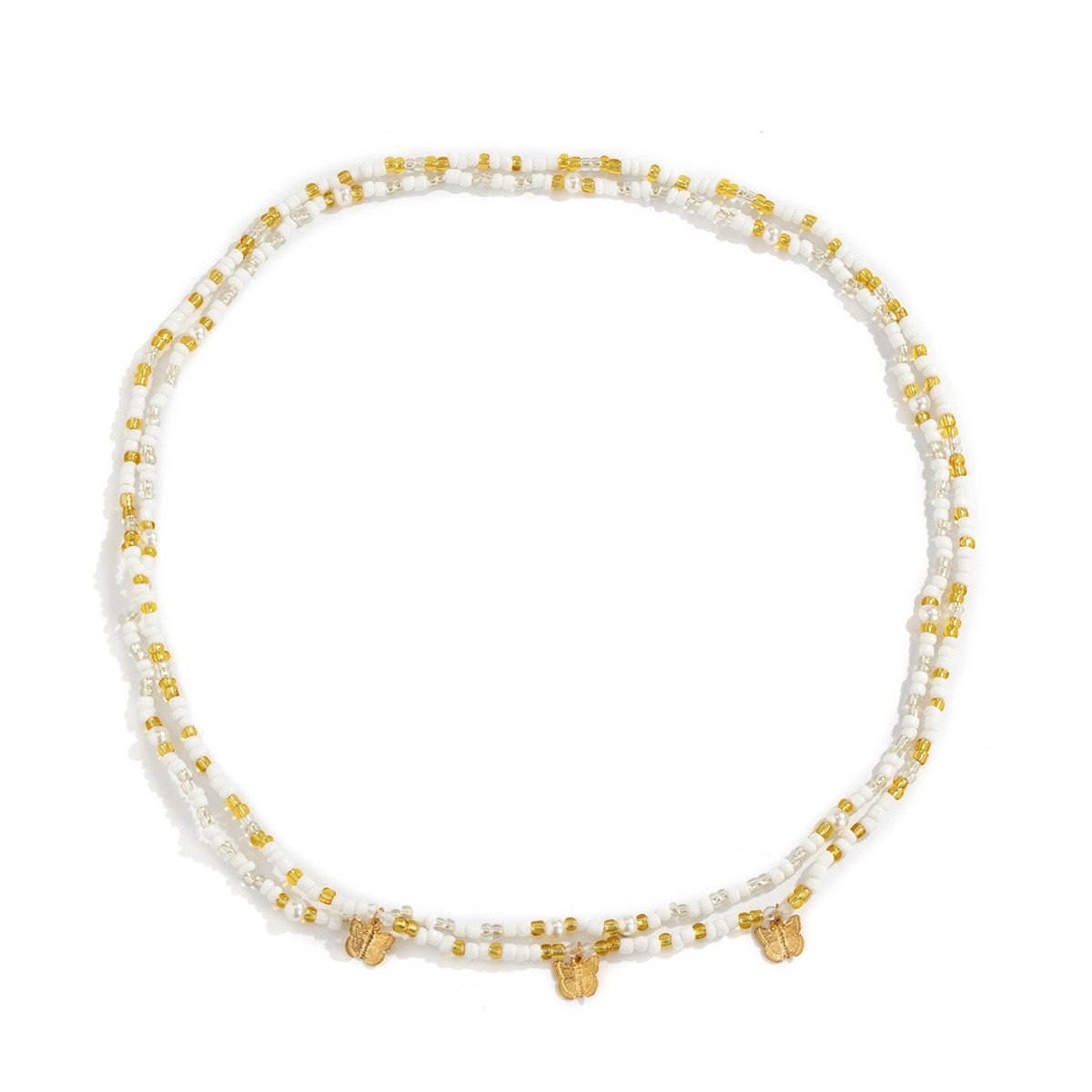Beaded elegant belly chain