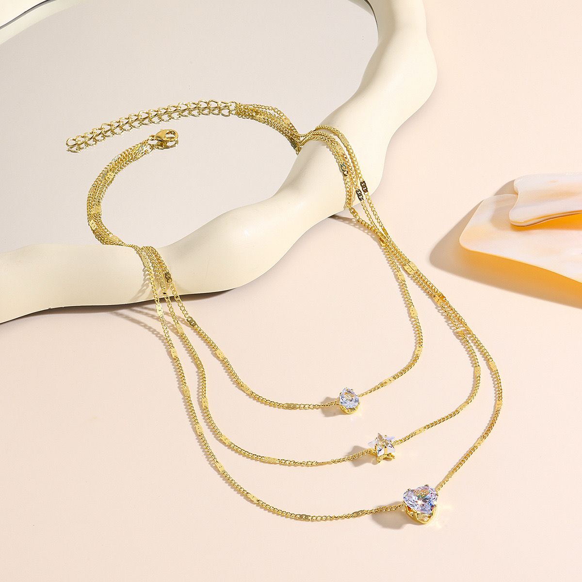 Dazzling layered statement piece