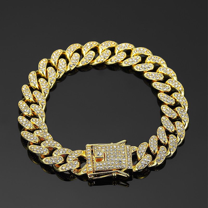 Cuban Inlay Hip/Hop Bracelet