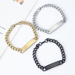 Bold Metal Cuban Bracelet - 10MM