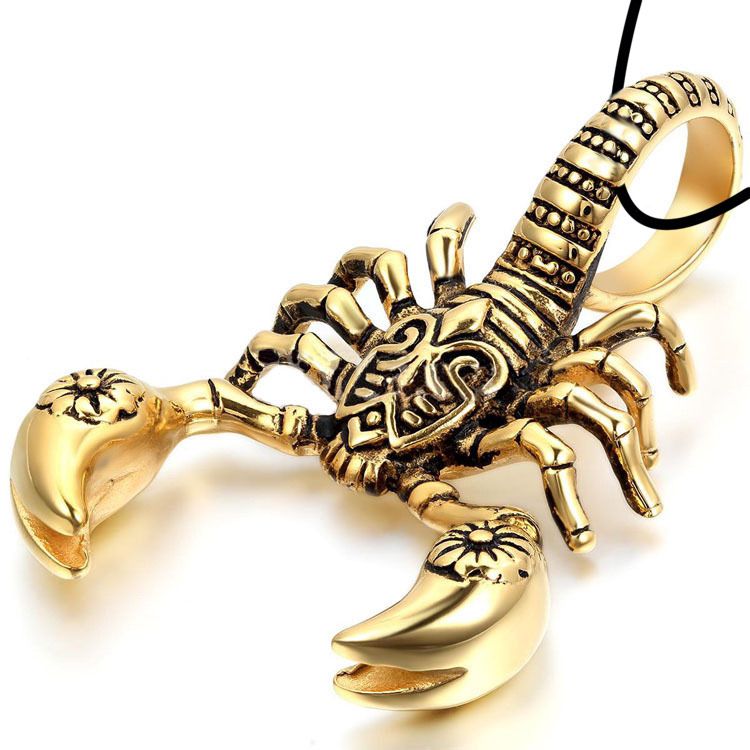 Scorpio ( Pendant + Leather Rope)