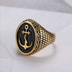 Men’s Bold Statement Ring - 18K Gold Plated