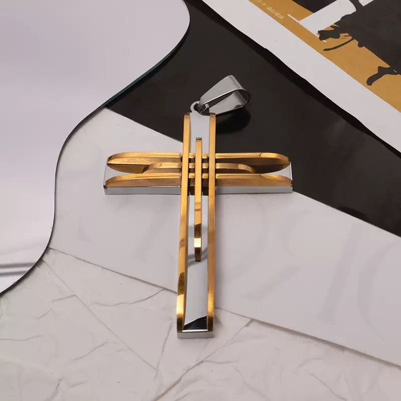 Titanium Cross ( Pendant + Chain)