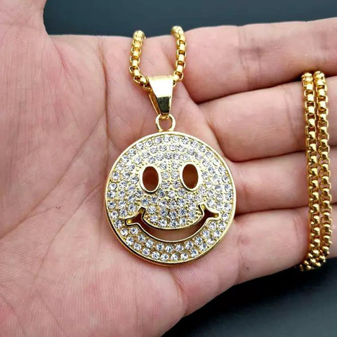 Smile ( Chain + Pendant) - 18K Gold Plated