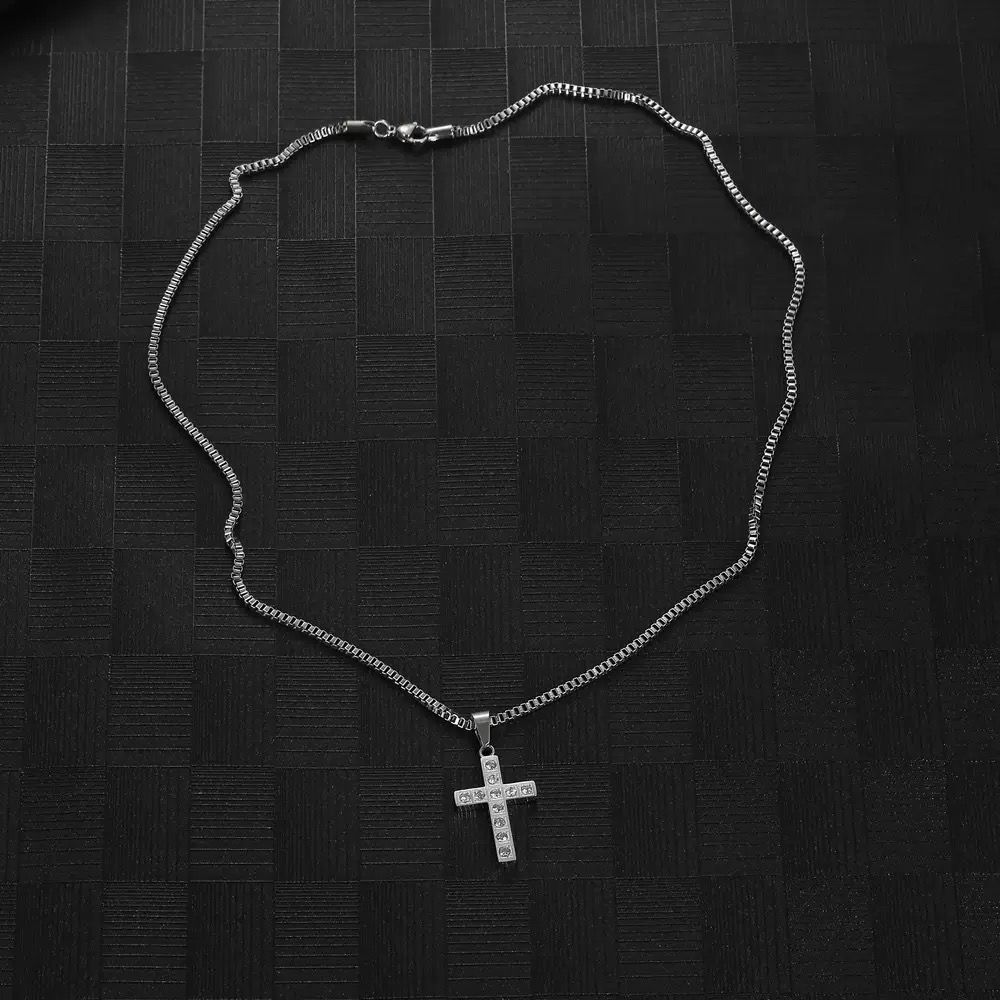 Diamond Cross ( Chain + Pendant)