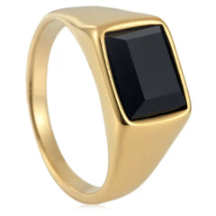 Men’s Everyday Wear Ring - 18k Gold Plated (Titanium)