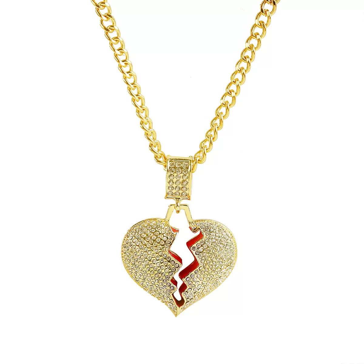 Split Heart (Pendant + Chain)