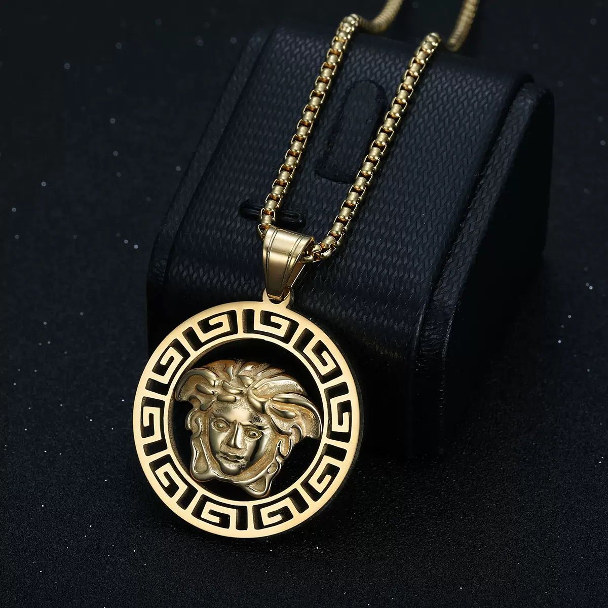 Classic Medusa Greek Myth Pendant (Titanium)