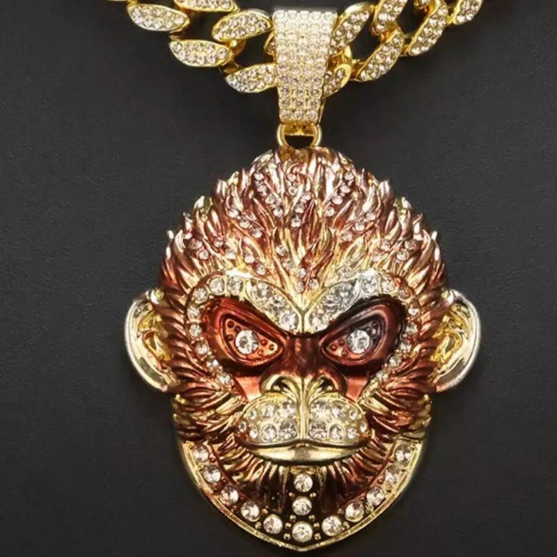 Monkey Face (Cuban Chain + Pendant)