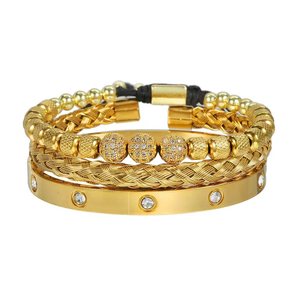 Three-Piece Men’s Bracelet Set