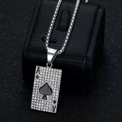 Ace of Spades (Pendant + Chain)