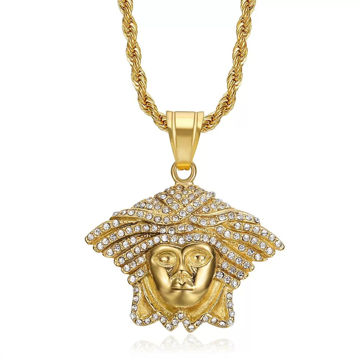Medusa ( Pendant + Chain) - 18K Gold Plating