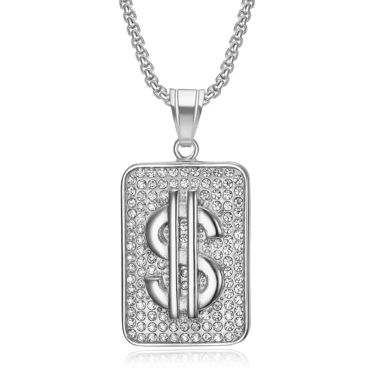 Dollar ( Pendant + Chain) - 18k Gold Plating