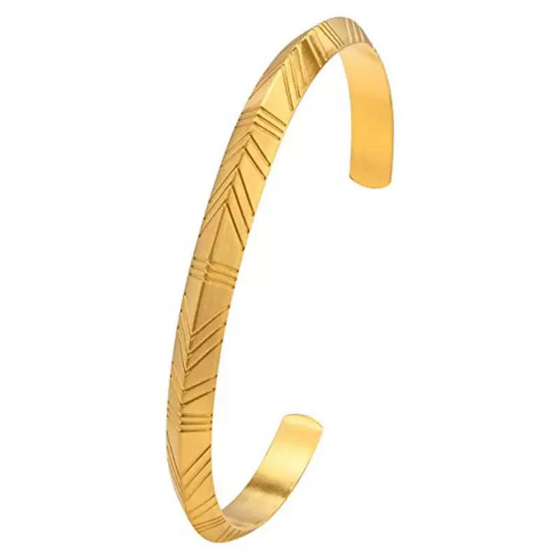 Men’s Cuff - 18K Gold Plated