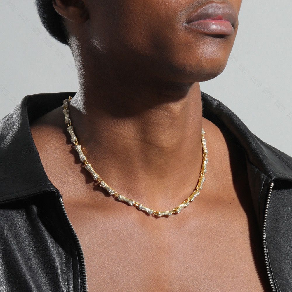 Rhinestone Men’s Chain & Bracelet