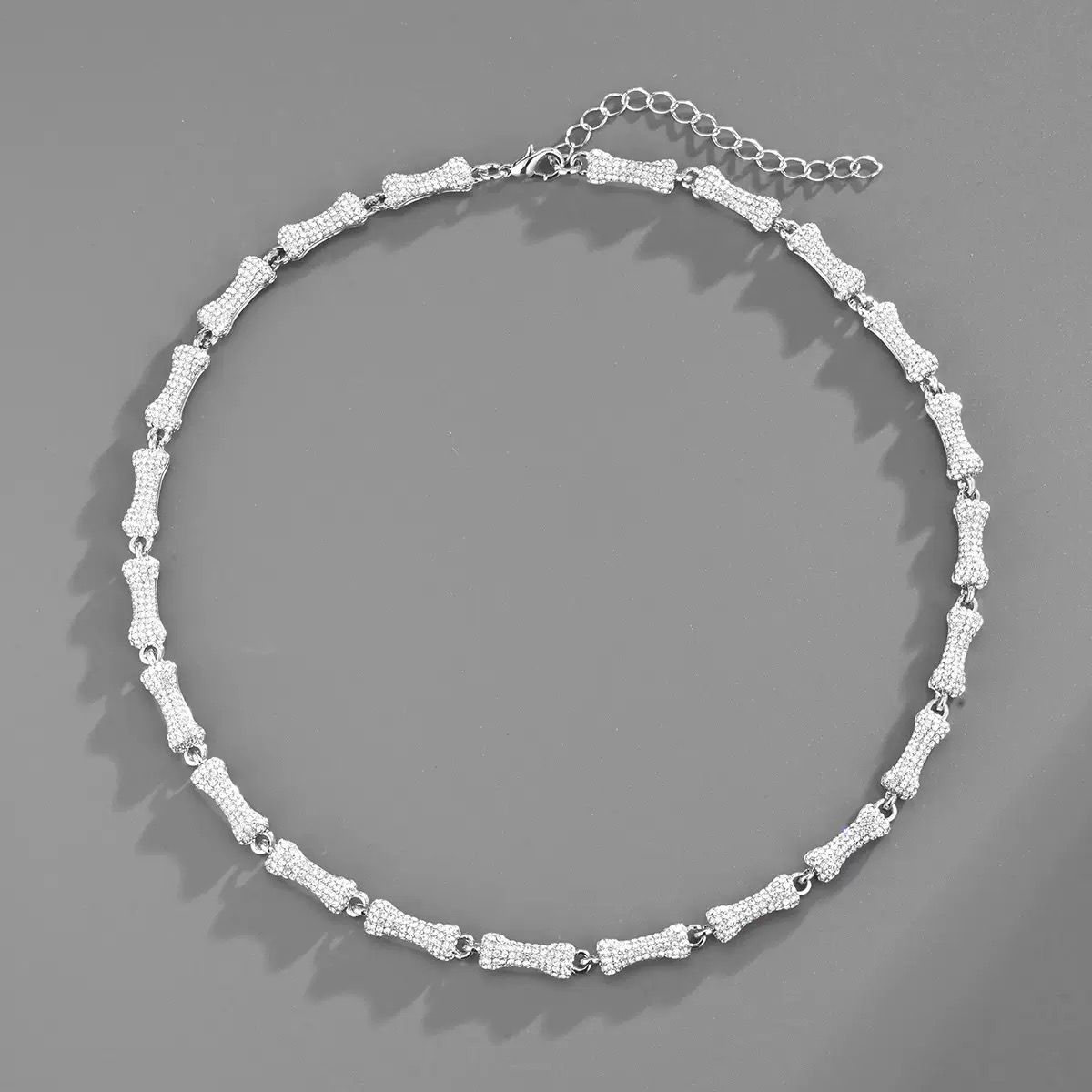 Rhinestone Men’s Chain & Bracelet