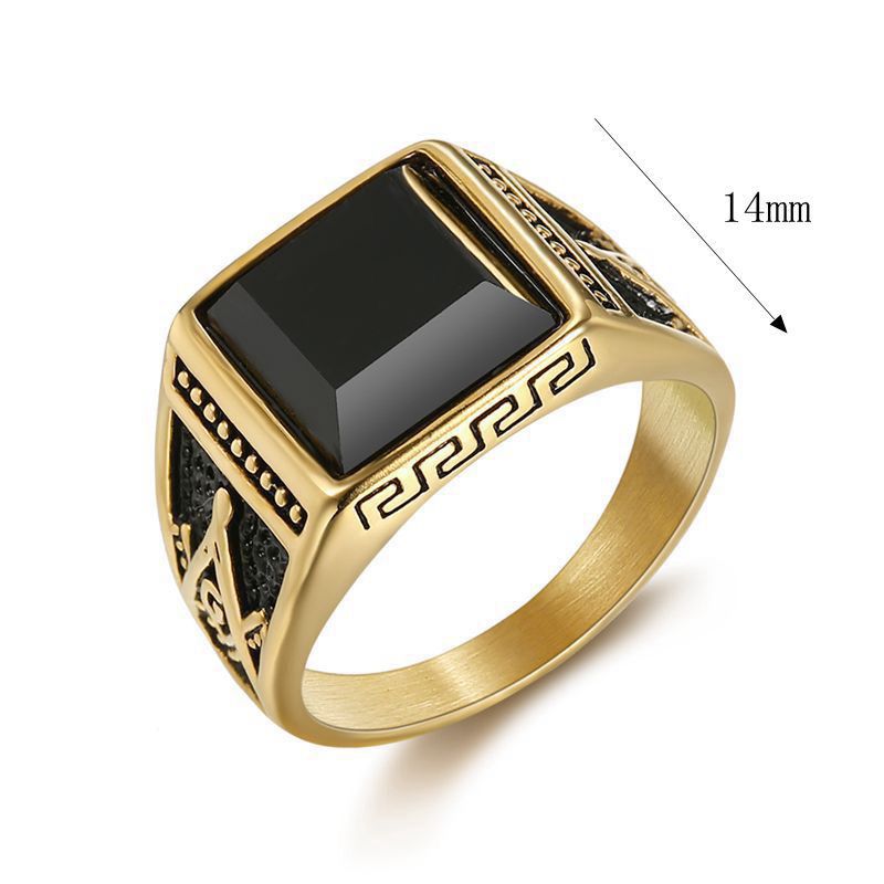 Premium Onyx Men's Ring