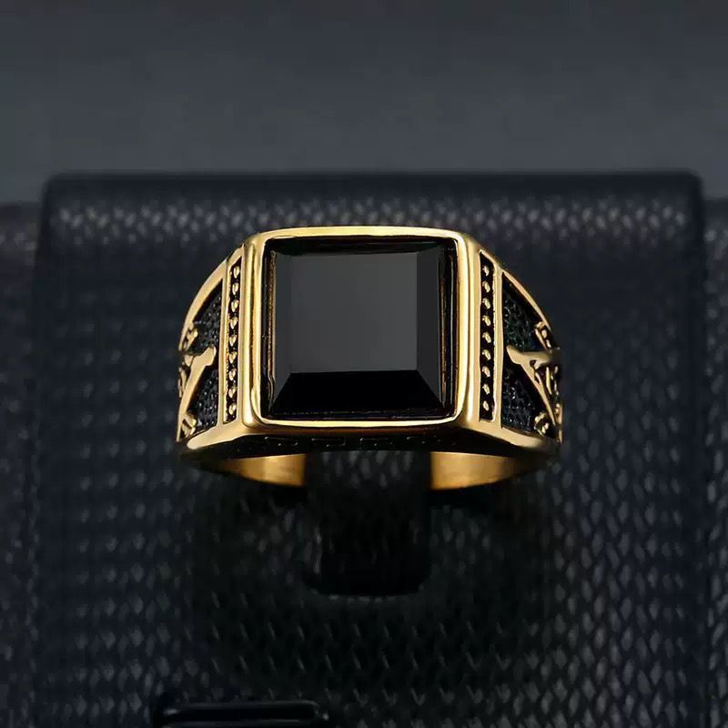 Premium Onyx Men's Ring