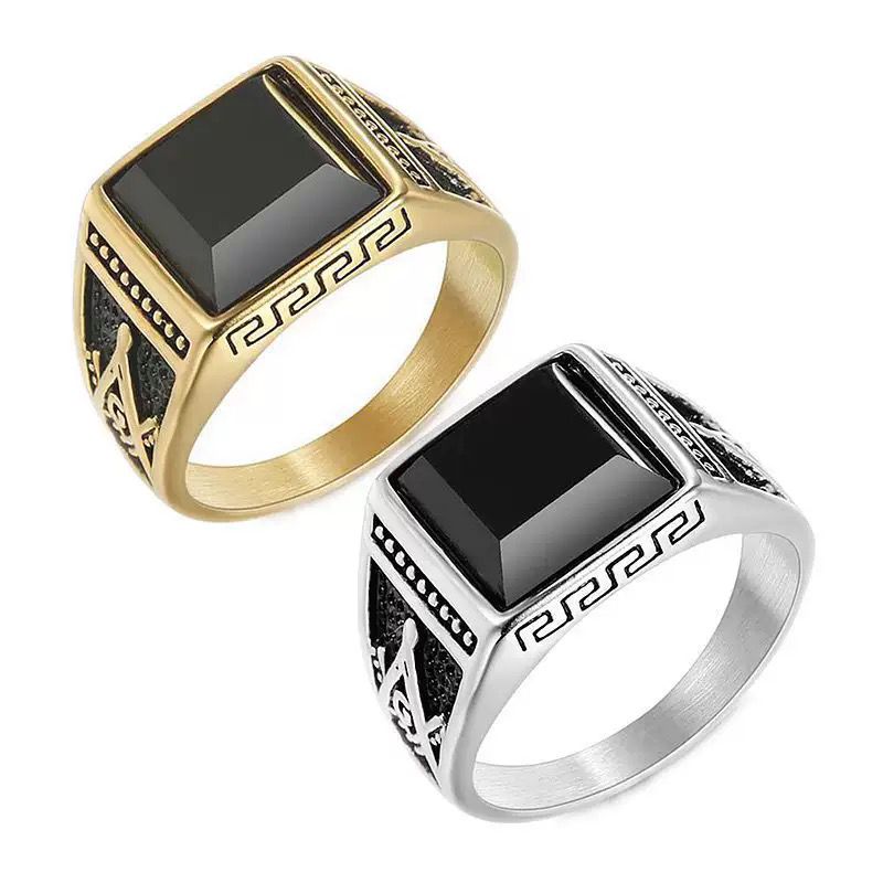 Premium Onyx Men's Ring