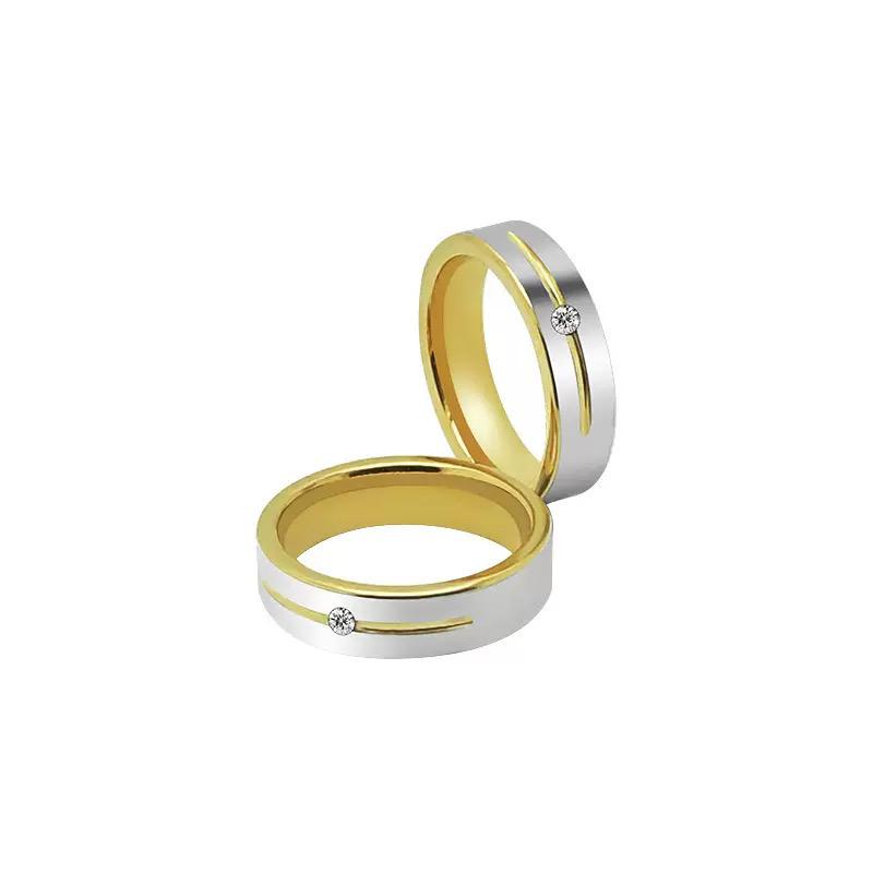 Classic Tungsten Band Ring -  18k Gold Plated