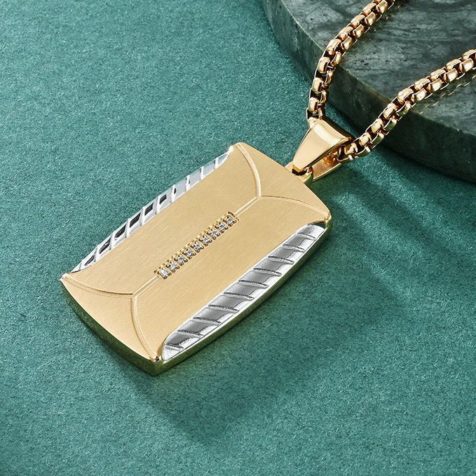 Titanium Bold Pendant & Chain