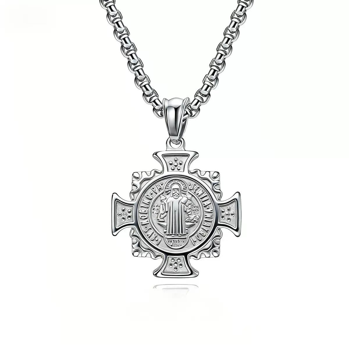 Men's Pendant & Chain - 18K Gold Plated