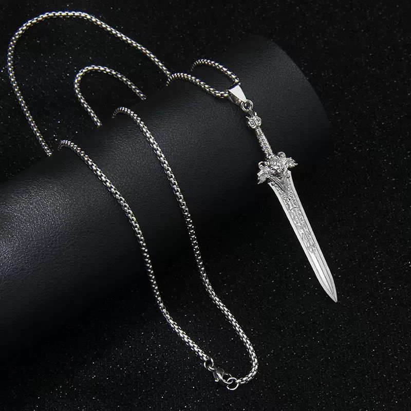 Retro Sword Pendant and Chain