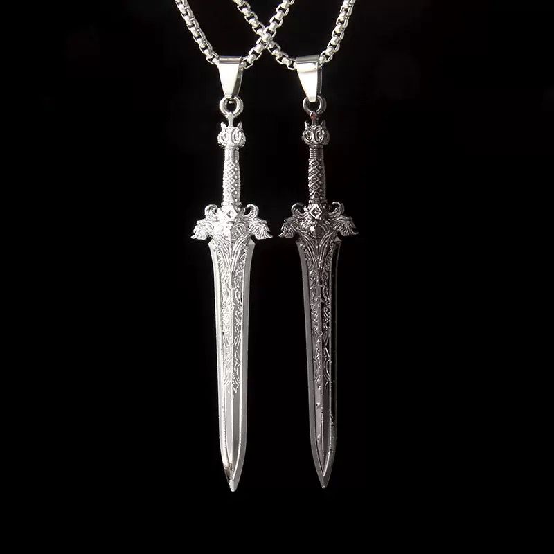 Retro Sword Pendant and Chain