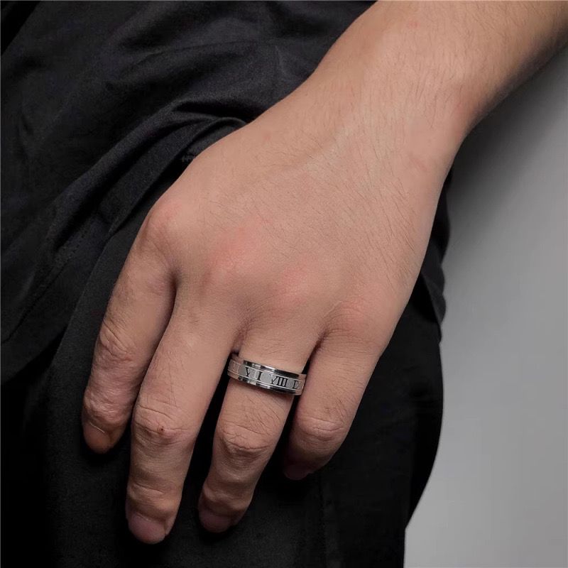 Roman Ring Band (Silver)