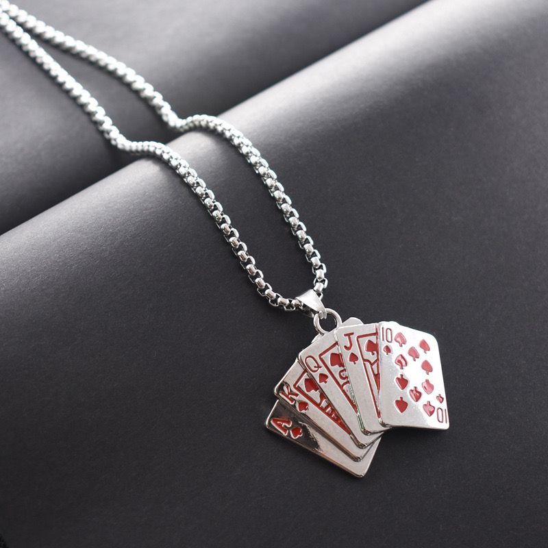 Royal Cards Charm  (Pendant + Chain)