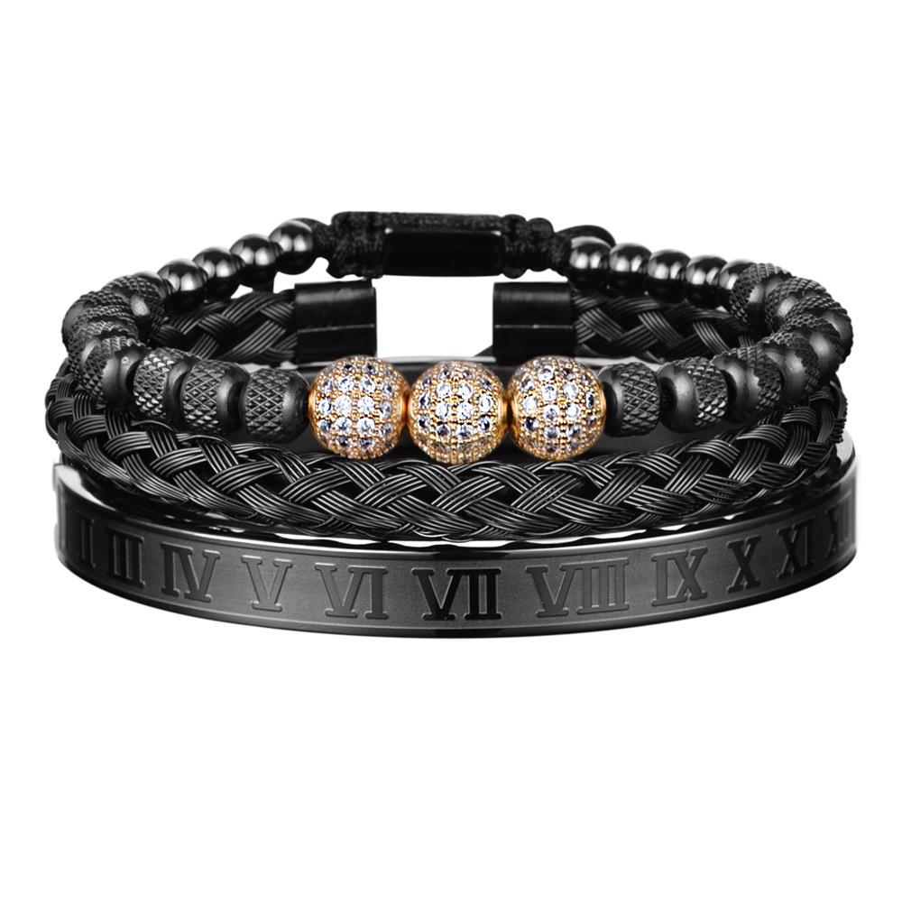 Roman Three Layered Bracelet