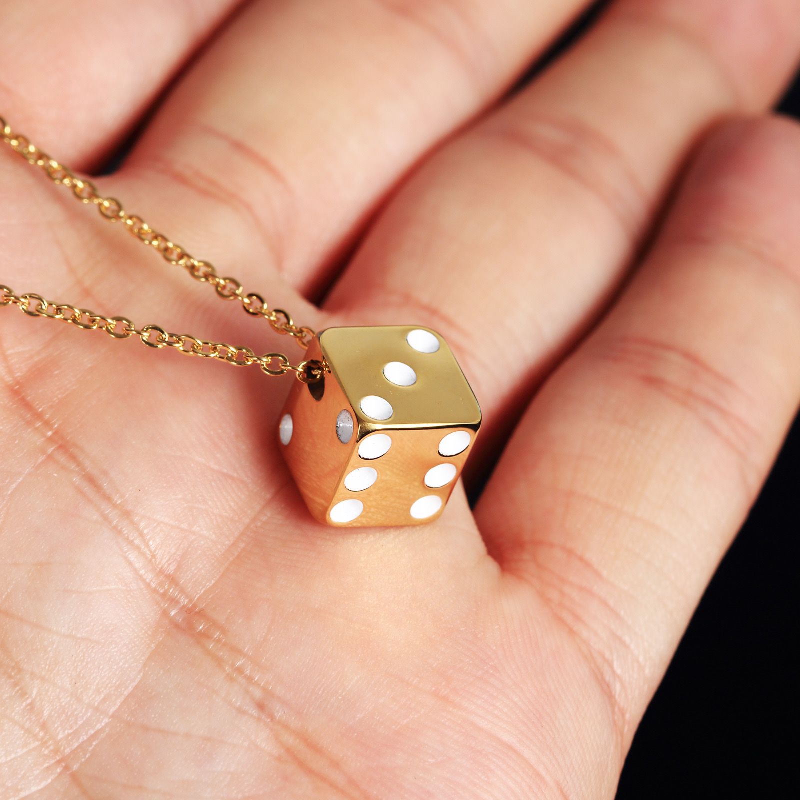 DICE (PENDANT + NECKLACE)