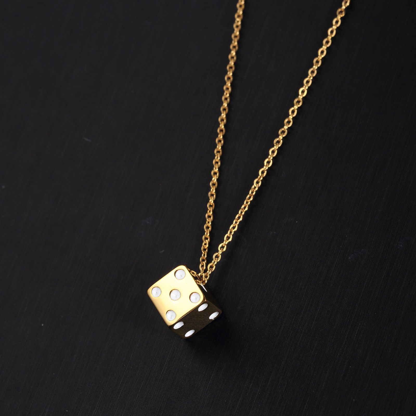 DICE (PENDANT + NECKLACE)