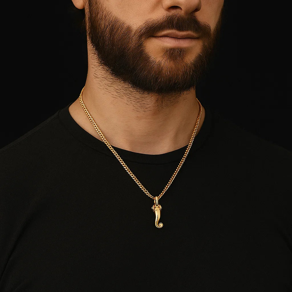 Ganesha Tusk (Pendant + Chain) - 18K Gold Plated