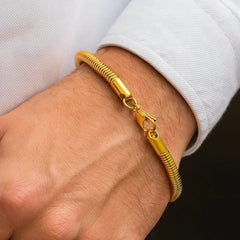 SNAKE BRACELET (GOLD) 4MM
